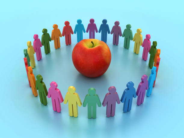 Fresh Red Apple Standing On A White Background, Highlighting Its Natural Color, Healthy Appearance, And Nutritional Symbolism, Ideal For Concepts Related To Wellness, Diet, And Organic Food.
