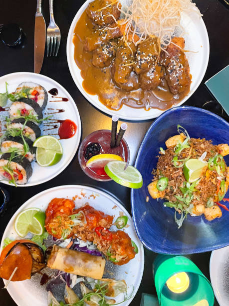 istock A table of food at a Japanese restaurant 2183554556