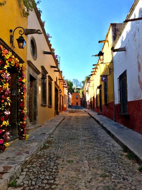 istock Street scene in Queretero Mexico 2183556683