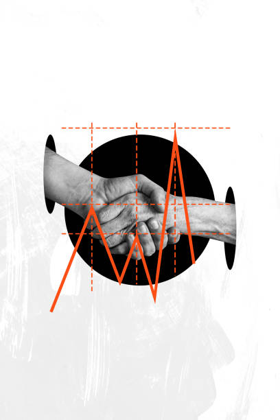 istock Composite trend artwork collage of monochrome bodyless hand arm show gesture unity partnership cooperation deal graphics business trade 2183558071