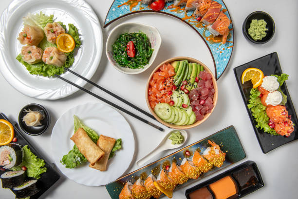 istock Asian Food composition from above 2183573804