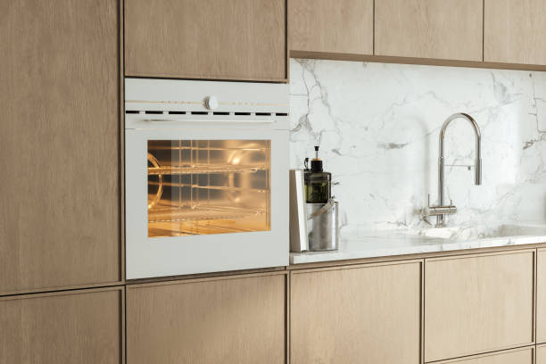 istock New electric oven in kitchen. Cooking appliance 2183575884