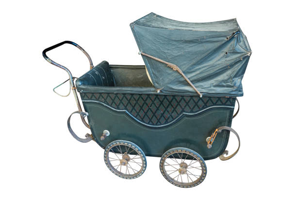 istock old children's stroller or pram, 19th century decoration 2183579984