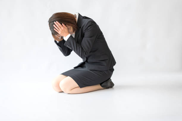Bothering business woman