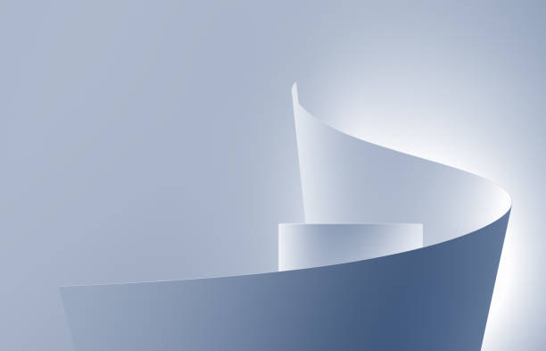 istock 3D soft blue round product podium background 2183584040