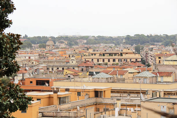 Rome, Italy Cityscape View with Roofs