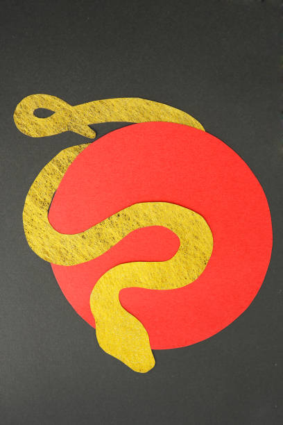 paper background for a 2025 year of snake