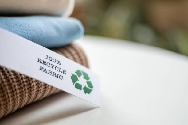 istock Recyclable product concept. Organic cotton recycling fabric. Zero waste materials. 2183606044