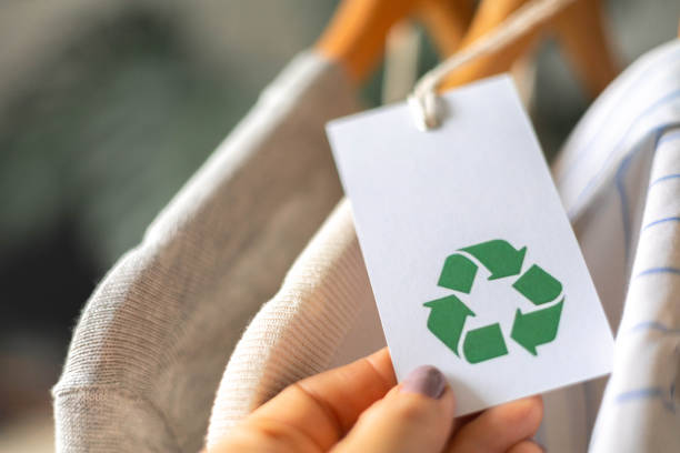 istock Recycling Products Concept. Organic Cotton Recycling Cloth. Zero Waste Materials. 2183606068