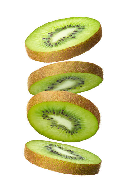 istock Perfectly sliced kiwi fruit isolated 2183613083