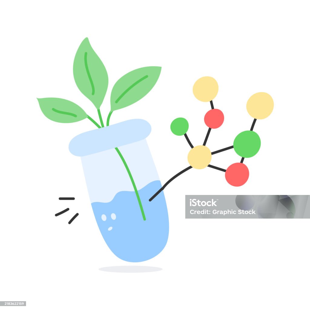 Butony Science Botany Experiment Stock Illustration - Download Image Now - Analyzing ...
