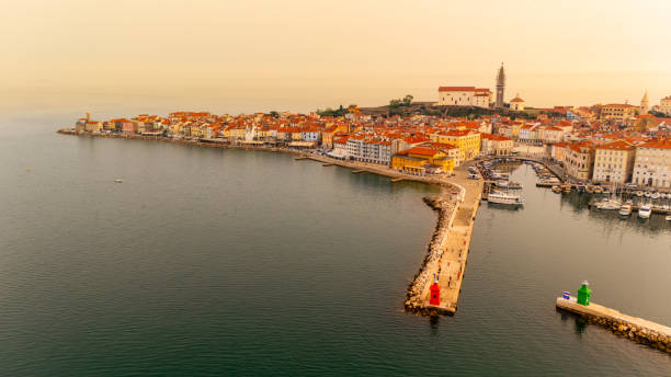 istock Sunrise Over Piran Coastal Town 2183626457