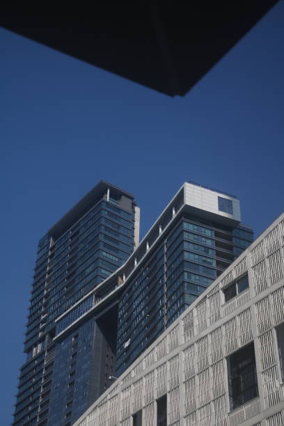 istock Modern buildings at sunrise and sunset 2183629713