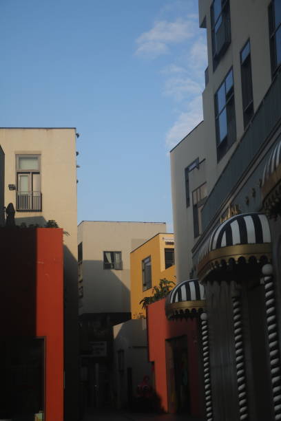 istock Modern buildings at sunrise and sunset 2183629755