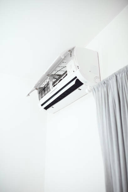 istock Cleaning and maintaining air condition unit at home. 2183636105