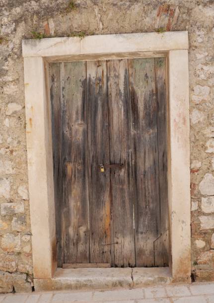 istock Old wooden door 2183638058