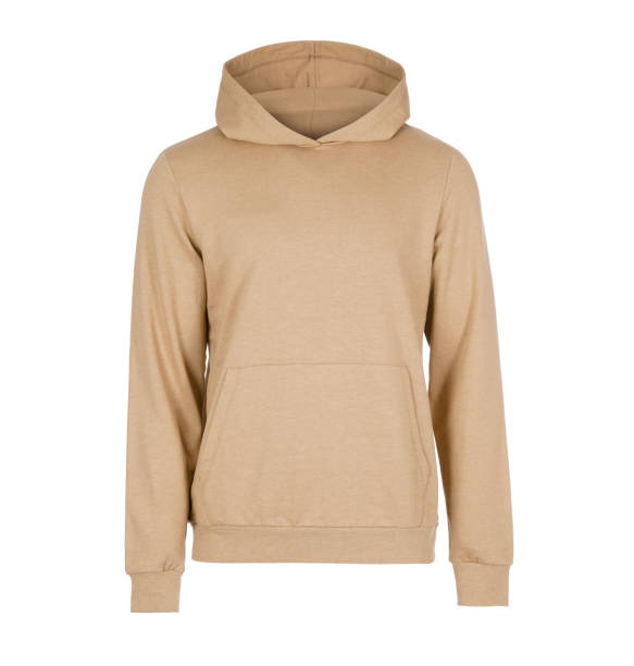 istock Beige men's sweatshirt with a hood 2183638265