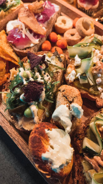 istock mix of vegan appetizer on the table 2183638392