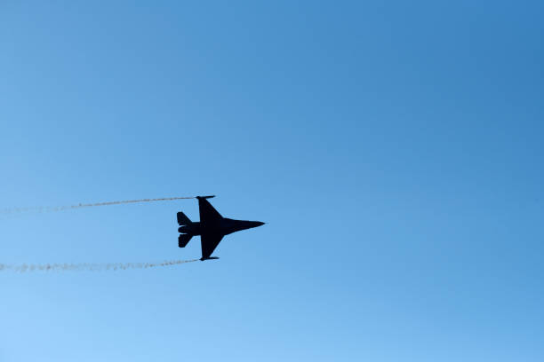 istock Fighter jet combat military aircraft 2183644519