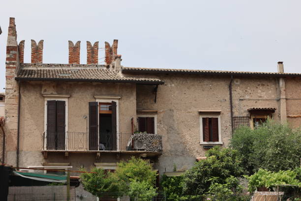 Mai 21, 2022, Bardolino: Beautiful early summer day in the center of Bardolino on Lake Garda