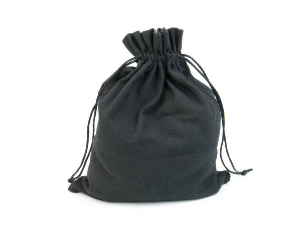 istock Black closed sack with rope isolated on white 2183657297