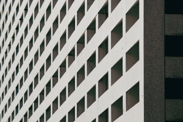 istock Partial view of an exterior facade of modern architecture 2183669324