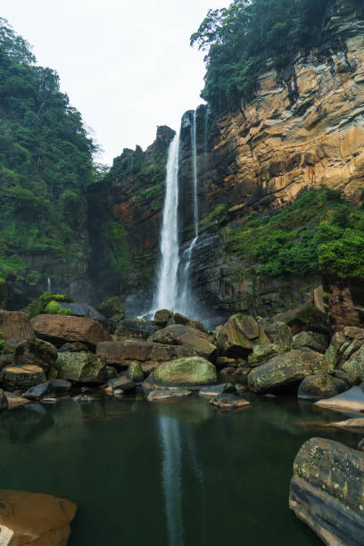 istock Powerful tropical waterfall in Sri Lanka 2183673918