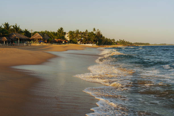 Scenic view of idyllic tropical beach on Sri Lanka