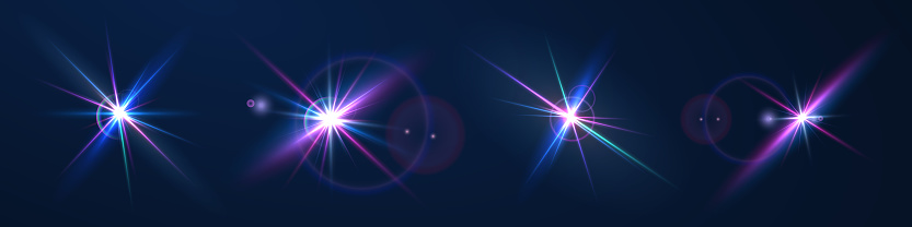The Image Shows A Multicolored Starlight Including Sunlight And Dawn ...