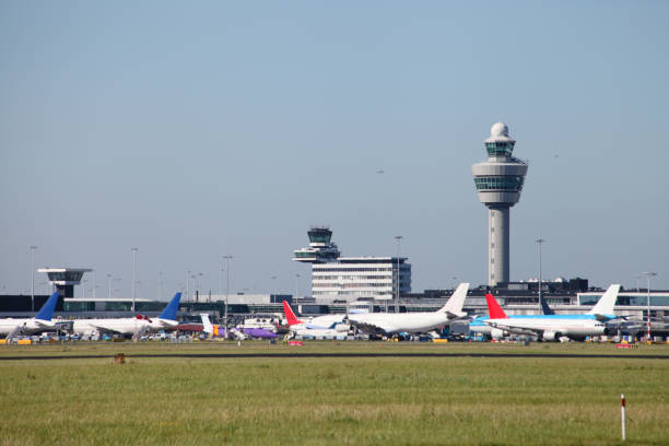 istock Amsterdam airport Schiphol, Netherlands 2183687413
