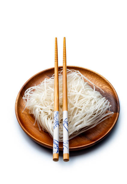 Asia; Glass noddle and chopsticks