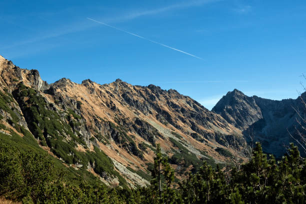 Dill valley, High Tatras mountain, Slovak republic. Hiking theme. Seasonal natural scene.