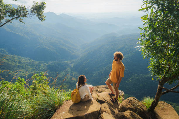 istock Man and woman bonding while  hiking in Sri Lanka 2183695491