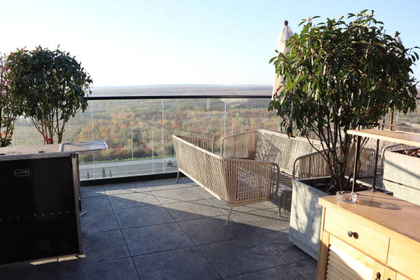 istock A Modern Balcony Designed for Enjoying a Scenic View with Stylish and Elegant Decor 2183697257