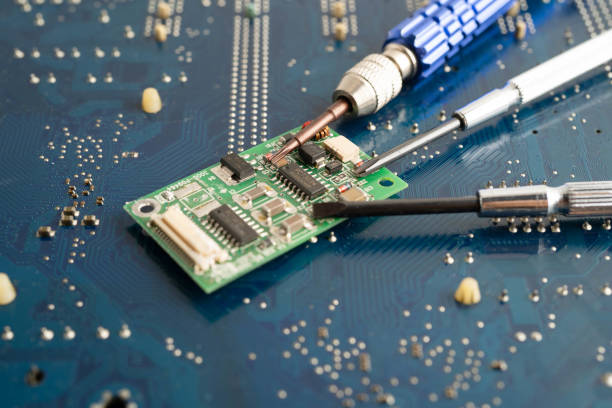 Repairing and upgrade circuit mainboard of notebook, electronic, computer hardware and technology.