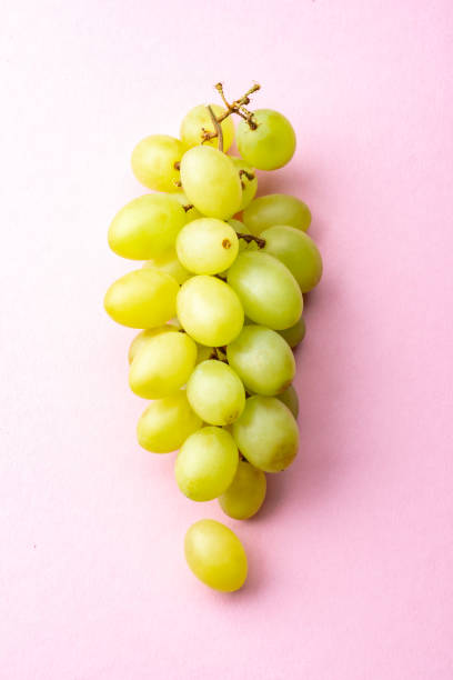 Fresh green grapes at the local market