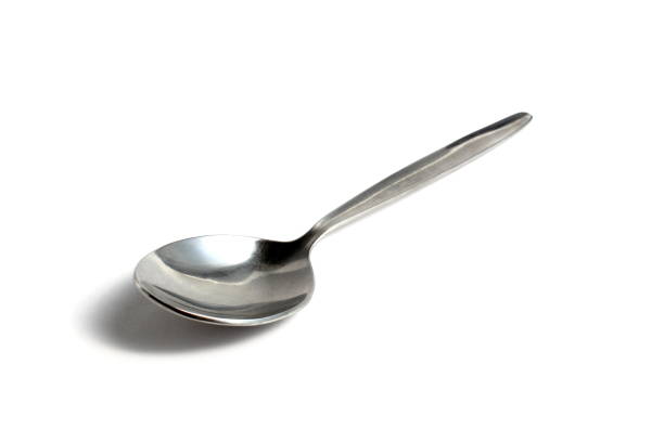 Close-up shot of Luxury Flatware & Silverware Sets. concept : high end cutlery, spoon, fork, tea spoon.