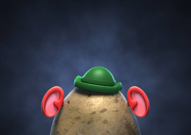 D0PKXE Potato, mr potato head, toy, hat, ears, conceptual,