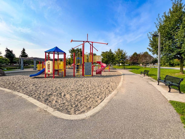 Playground at Julliard Park closet o Canada's Wonderland  in Autumn, Maple, Canada