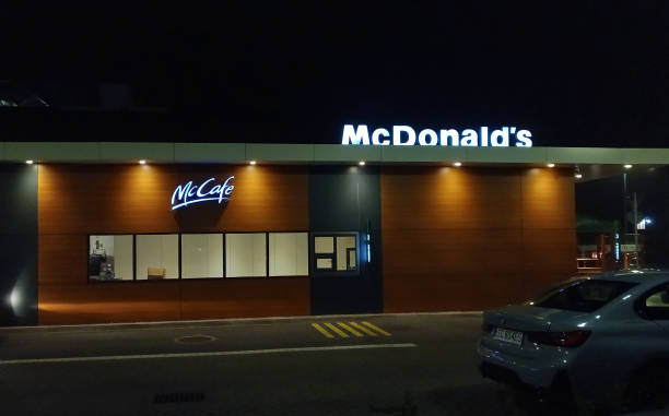 Poznan, Poland - 6 November 2024: Mc Donald's restaurant in Poznan.