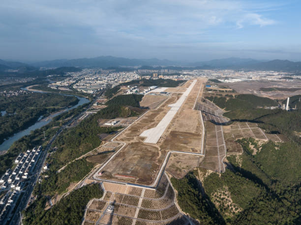 istock view of construction site of airport 2183709752