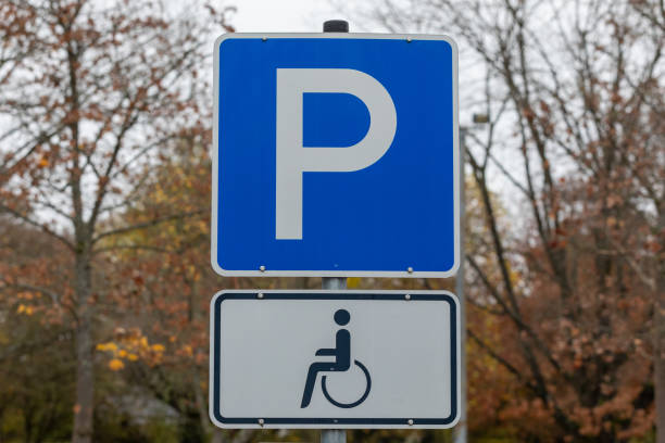 istock Handicap Parking Sign for Disabled Access and Mobility 2183725817