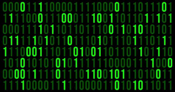 green binary code green binary code source code stock illustrations