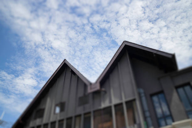 North Carolina, South Carolina, Georgia, Virginia Style Homes with Cloud Scape Sky