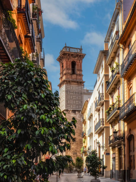 istock Valencia Serranos street facades also Serrans in Spain 2183734705