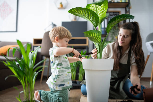 istock My charming helper with little green thumbs. 2183734796