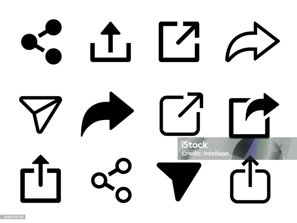 Share icon set. Share web buttons. Link, share arrow, send to friend, social media, distribute, button, web site - stock vector. - 免版稅分享圖庫向量圖形 Share icon set. Share web buttons. Link, share arrow, send to friend, social media, distribute, button, web site - stock vector. - 免版稅分享圖庫向量圖形
