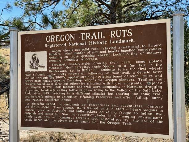 istock Oregon Trail Ruts Historic Site, Guernsey, Wyoming 2183744472