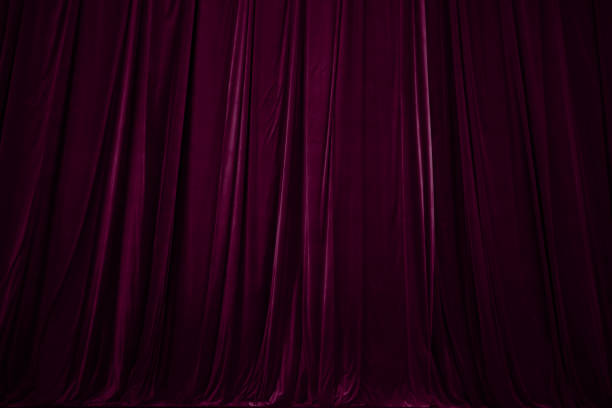 istock burgundy  curtain in theatre. 2183744793