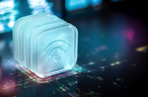 istock Futuristic WiFi Icon on Digital Network Circuit Board 2183747731